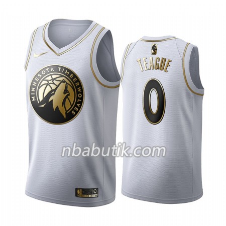 NBA Mænd Trøje Minnesota Timberwolves Jeff Teague 0 Nike 2019-20 Hvid Golden Edition Swingman NBA Mænd Trøje Minnesota Timberwolves Jeff Teague 0 Nike 2019-20 Hvid Golden Edition Swingman